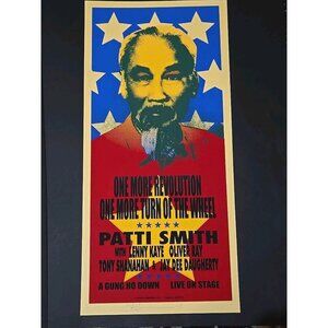 Patti Smith One More Revolution Concert Serigraph Poster Mark Arminski SIGNED